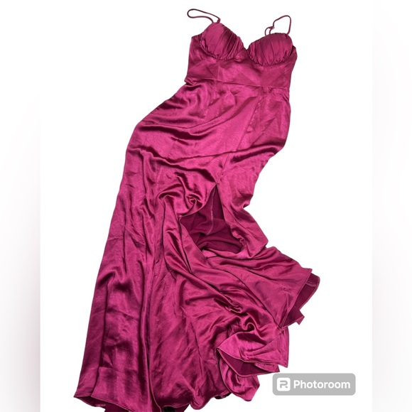 Selfie Leslie Hello Molly Anything Goes Maxi Dress Magenta New With Tags Small - Picture 2 of 16